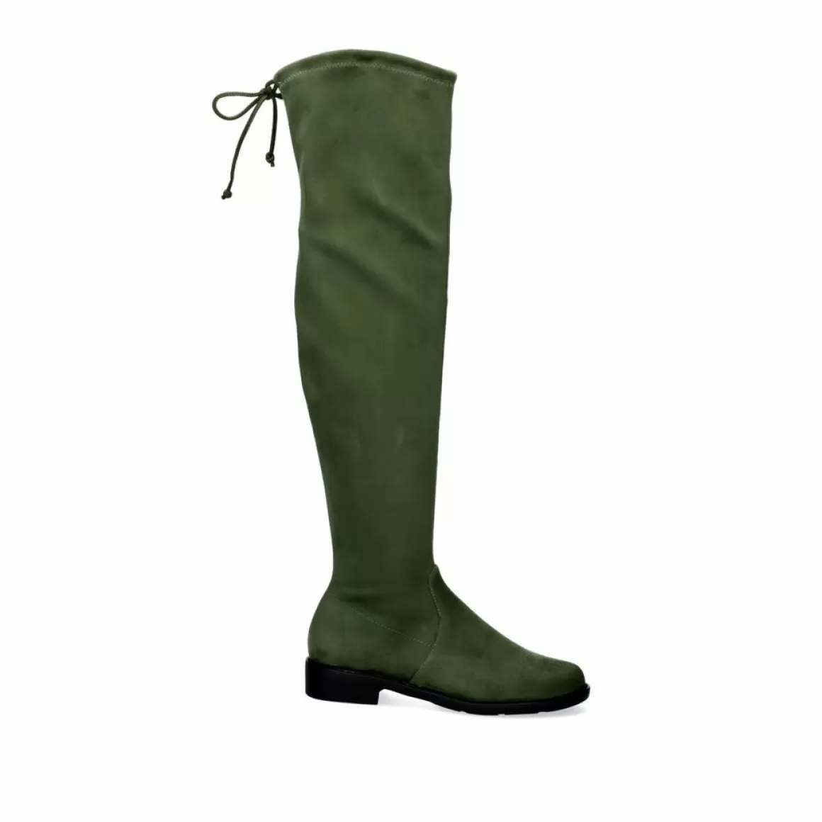 Exe Shoes Botas>Bota Alta Estilo Mosqueteiro Veronica-843 De Microfibra Em Khaki