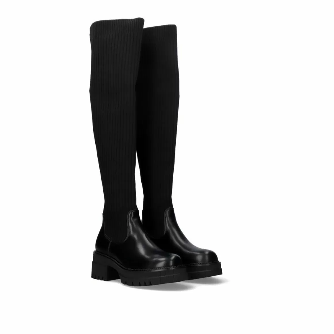 Exe Shoes Botas>Bota Alta Meia Estilo B079-H1035 Preto