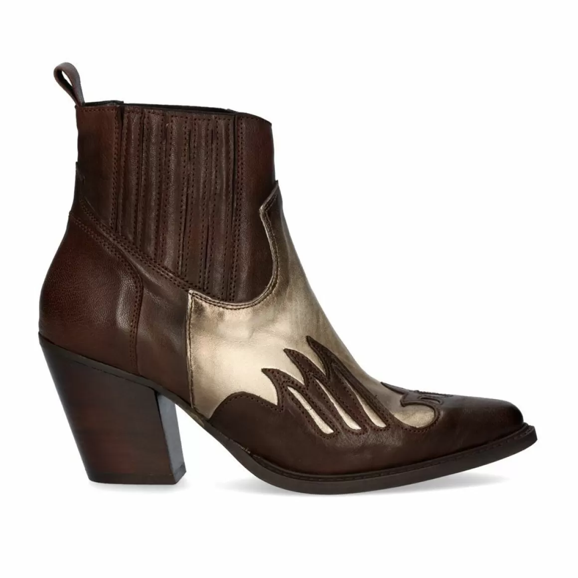 Exe Shoes Botinhas>Bota Cowboy Oregon-464 Brown