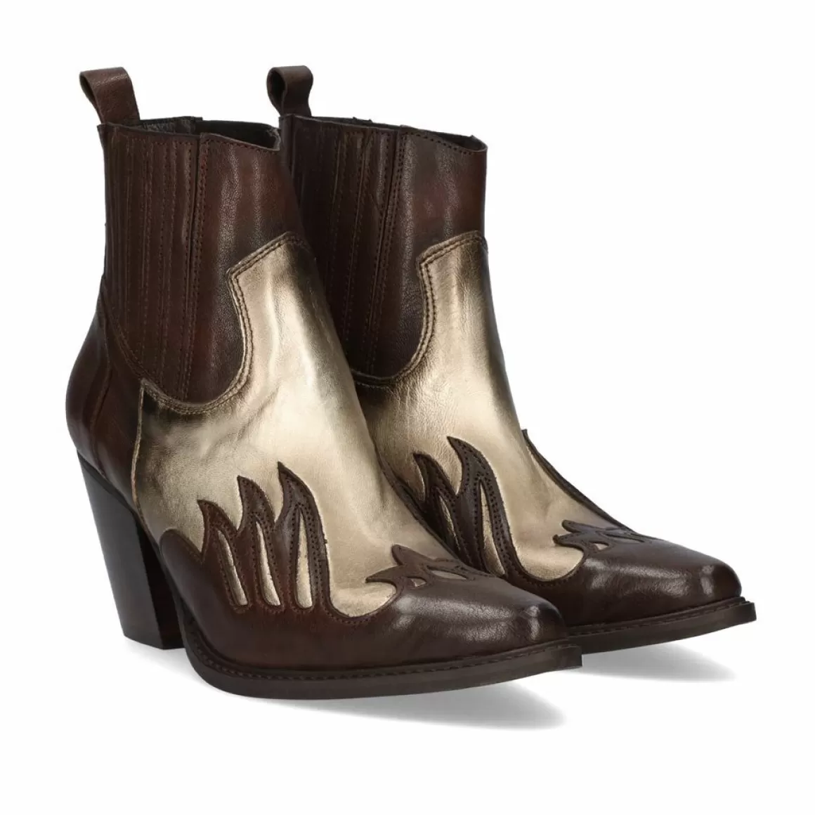 Exe Shoes Botinhas>Bota Cowboy Oregon-464 Brown