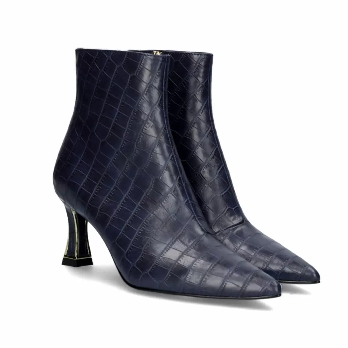 Exe Shoes Botinhas>Bota De Salto Fino Erica-311 Azul Croco