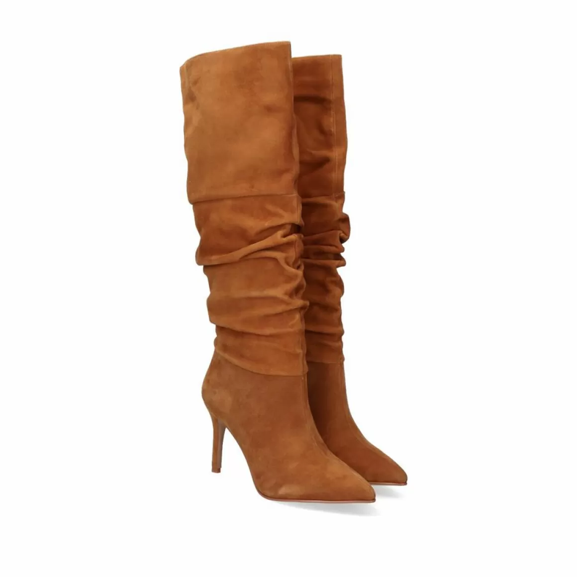 Exe Shoes Botas>Bota Drapeada Diana-120 Camel Suede
