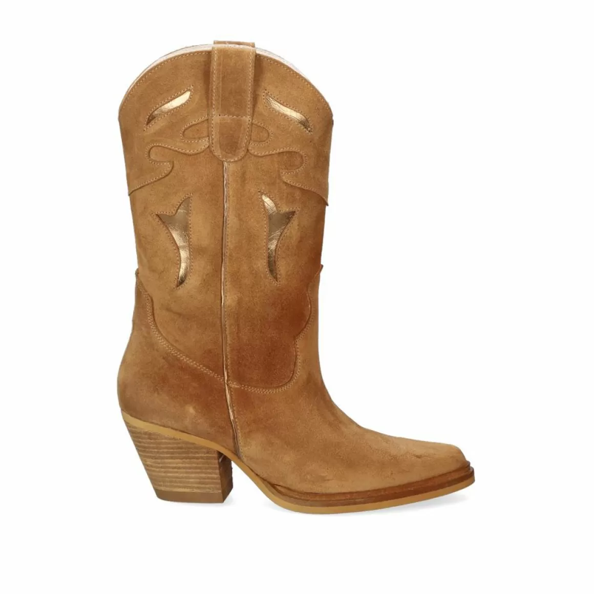 Exe Shoes Botas>Bota Exe Estilo Cowboy Free-9950 Camel Metalico