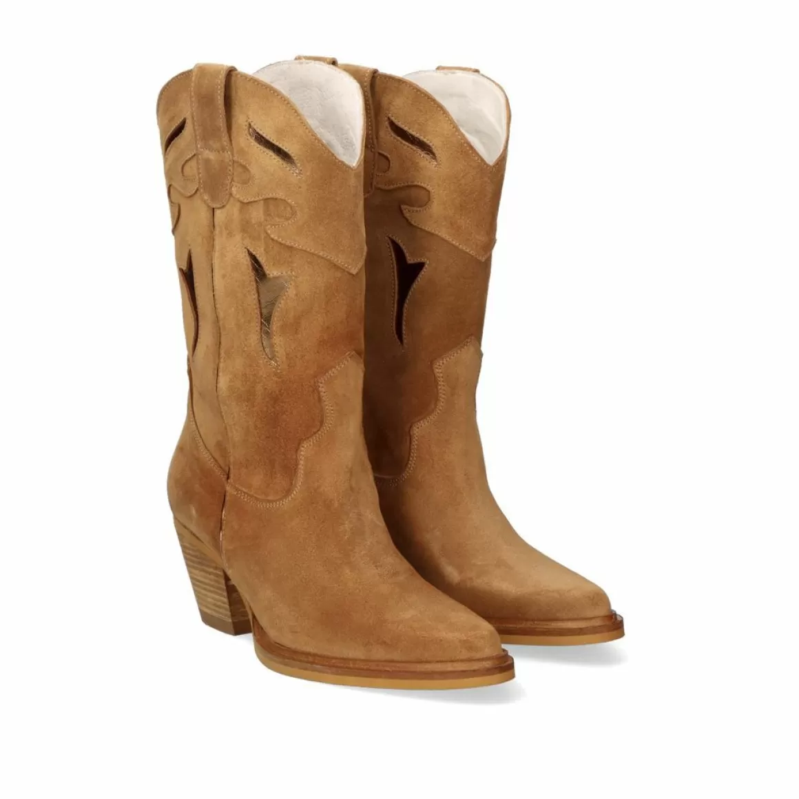Exe Shoes Botas>Bota Exe Estilo Cowboy Free-9950 Camel Metalico