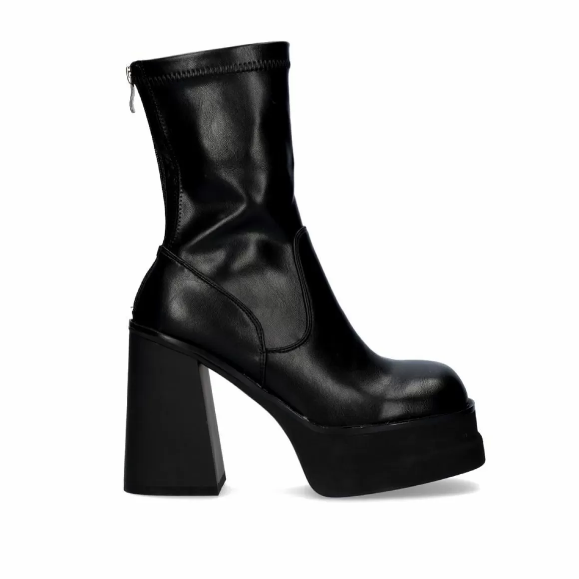 Exe Shoes Botinhas>Botina W2113-D65 Com Salto E Plataforma Em Preto