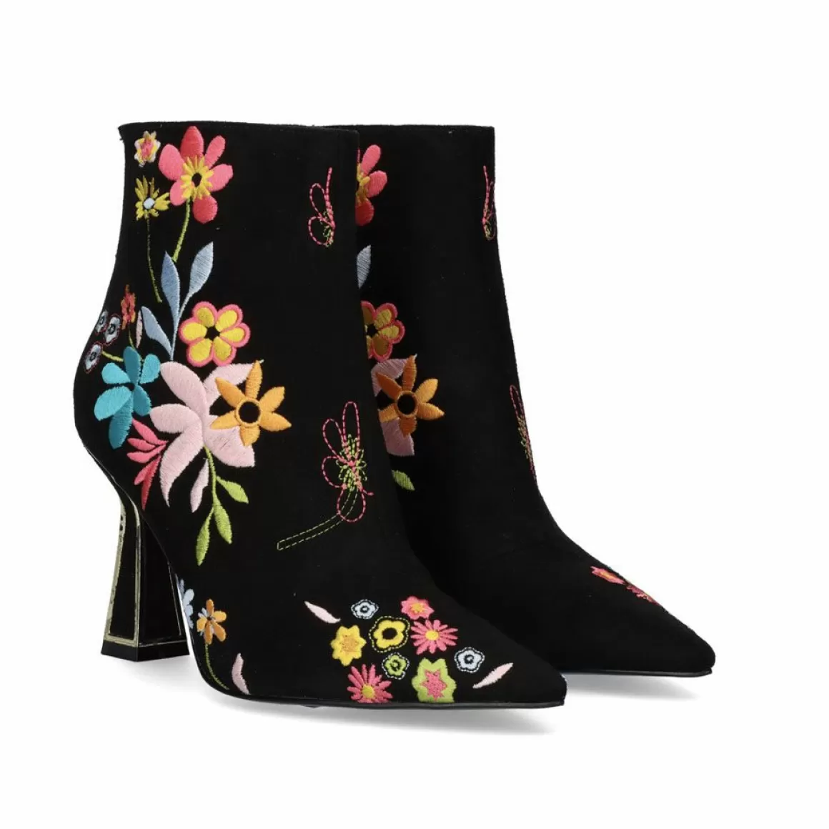 Exe Shoes Botins>Botins De Salto (>8 Cm) Quadrado Belinda-520 Preto