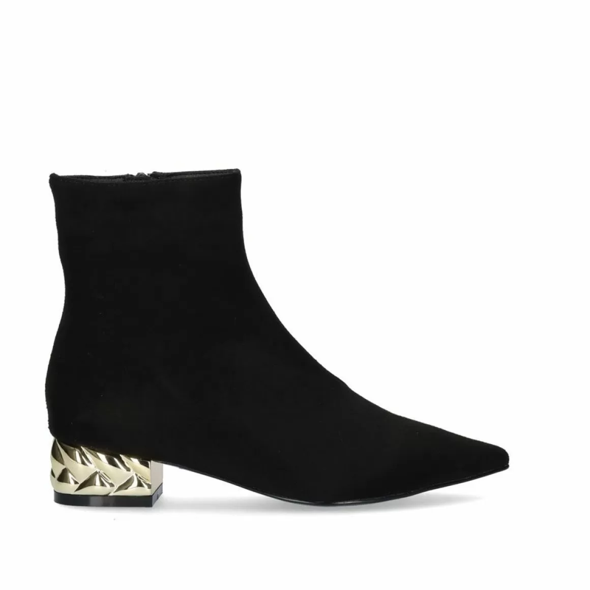 Exe Shoes Botins>Botins De Salto Baixo Latin Microfiber-221 Preto