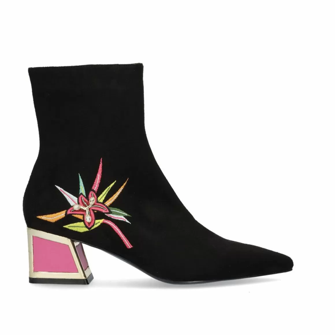 Exe Shoes Botins>Botins Exe De Salto Baixo Rio-310 Preto