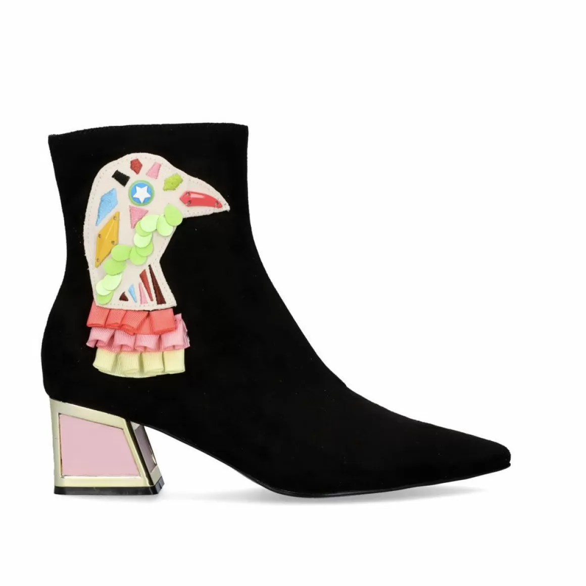 Exe Shoes Botins>Botins Exe De Salto Baixo Rio-330 Preto