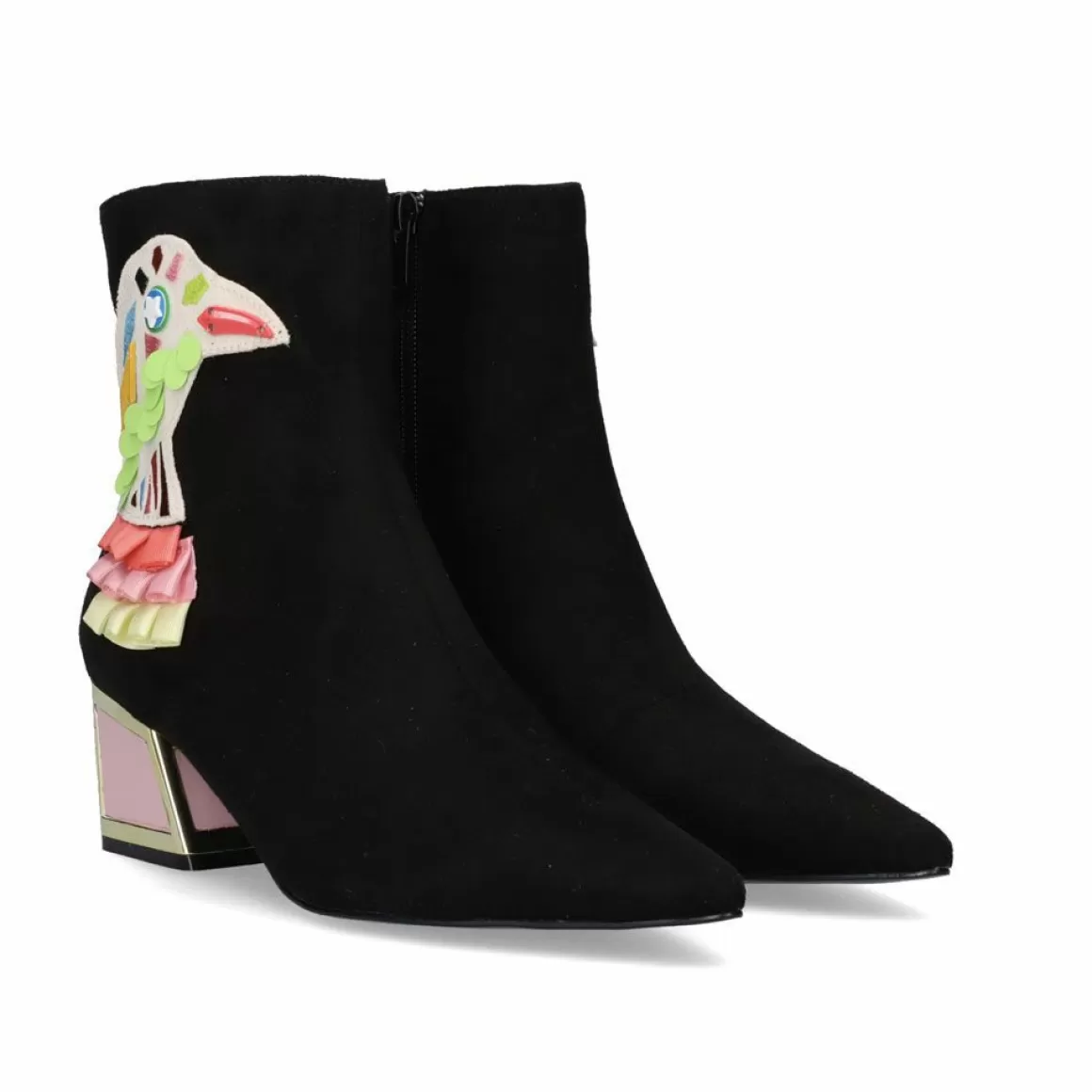Exe Shoes Botins>Botins Exe De Salto Baixo Rio-330 Preto