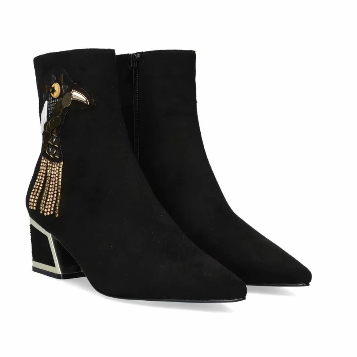 Exe Shoes Botins>Botins Exe De Salto Baixo Rio-331 Preto