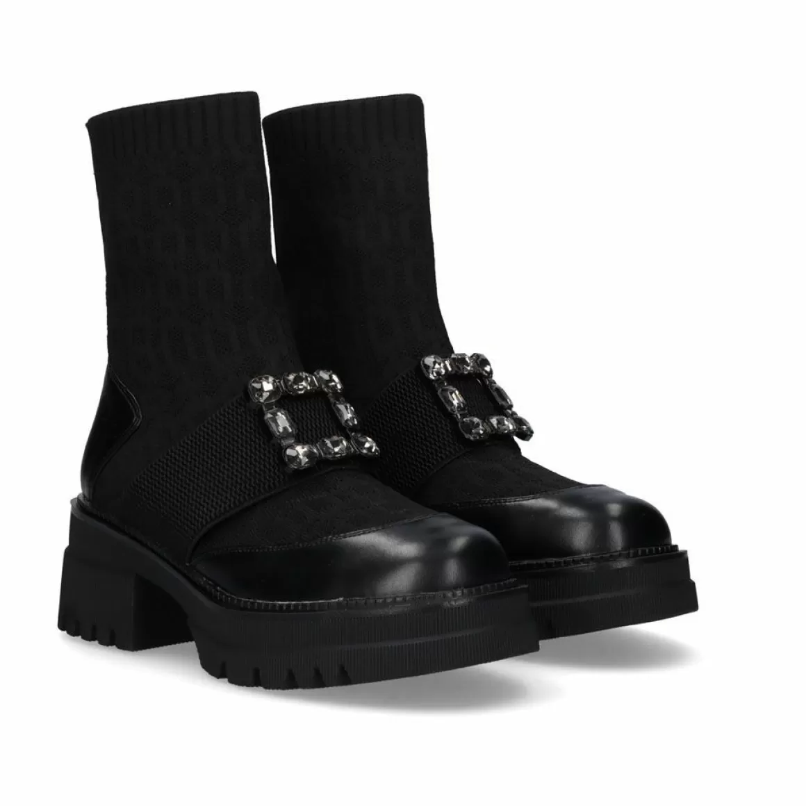 Exe Shoes Botins>Botins Exe Estilo Meia B079-H1033 Preto