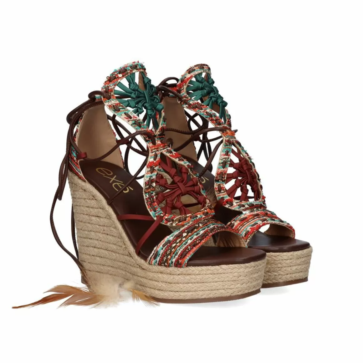 Exe Shoes Cunhas>Cunha Montana-705 Vermelho