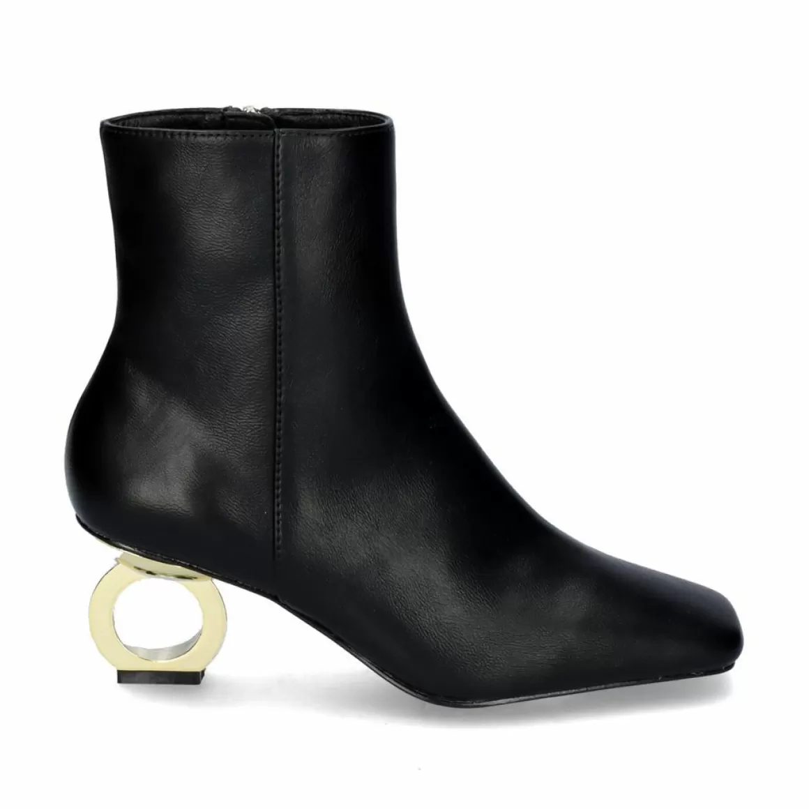 Exe Shoes Botinhas>Espolio Com Salto Circular Elena-411 Preto