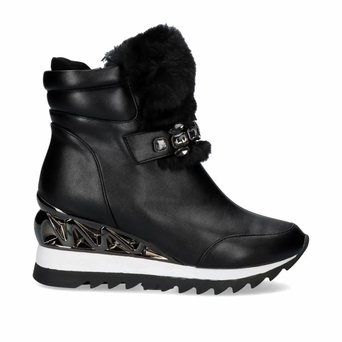 Exe Shoes Botins>Meias Boot Tenis Com Cabelo Em Preto Y2327-J88