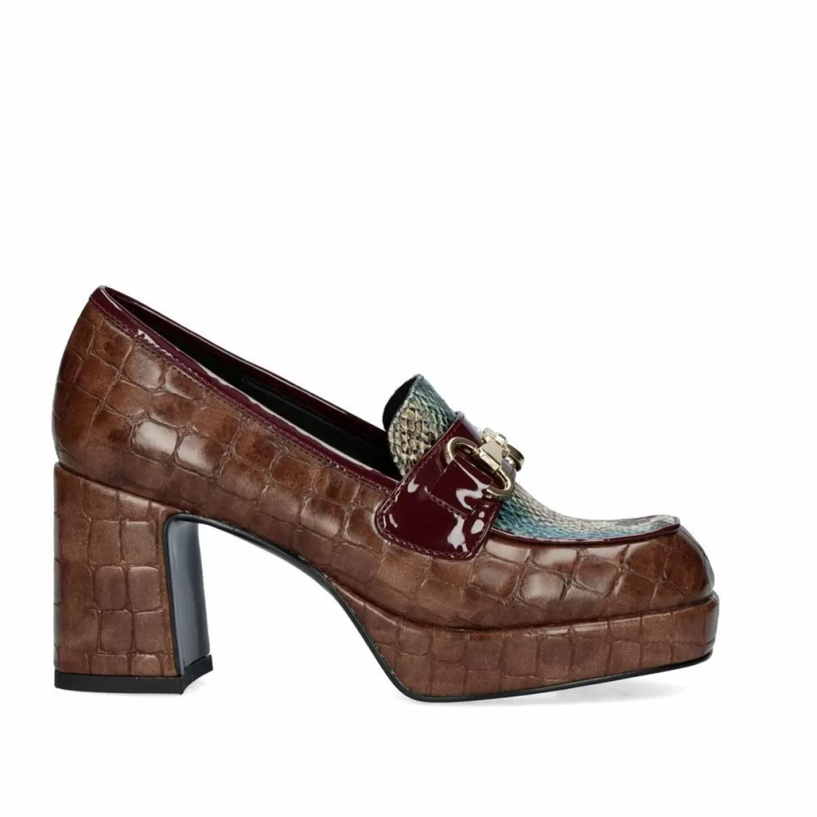 Exe Shoes Flat Shoes>Mocassim Exe Marion-821 Coco Castanho