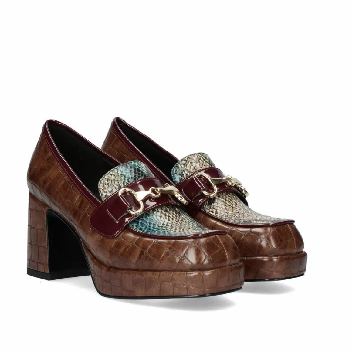 Exe Shoes Flat Shoes>Mocassim Exe Marion-821 Coco Castanho