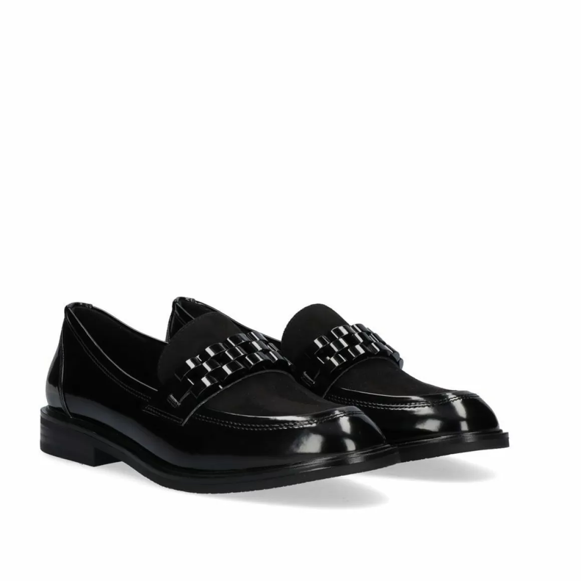 Exe Shoes Flat Shoes>Mocassim Exe Violet-419 Preto