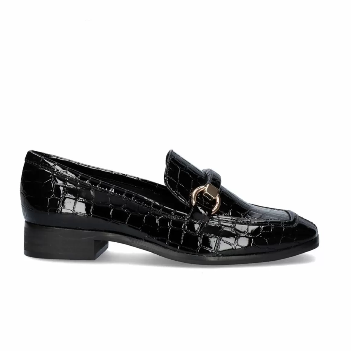 Exe Shoes Calçados Baixos>Mocassins Estilo Charol Emilia-587 Preto Coco