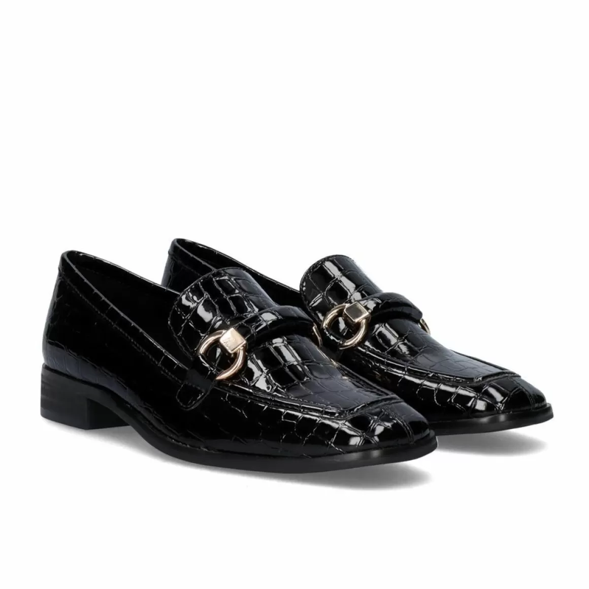 Exe Shoes Calçados Baixos>Mocassins Estilo Charol Emilia-587 Preto Coco