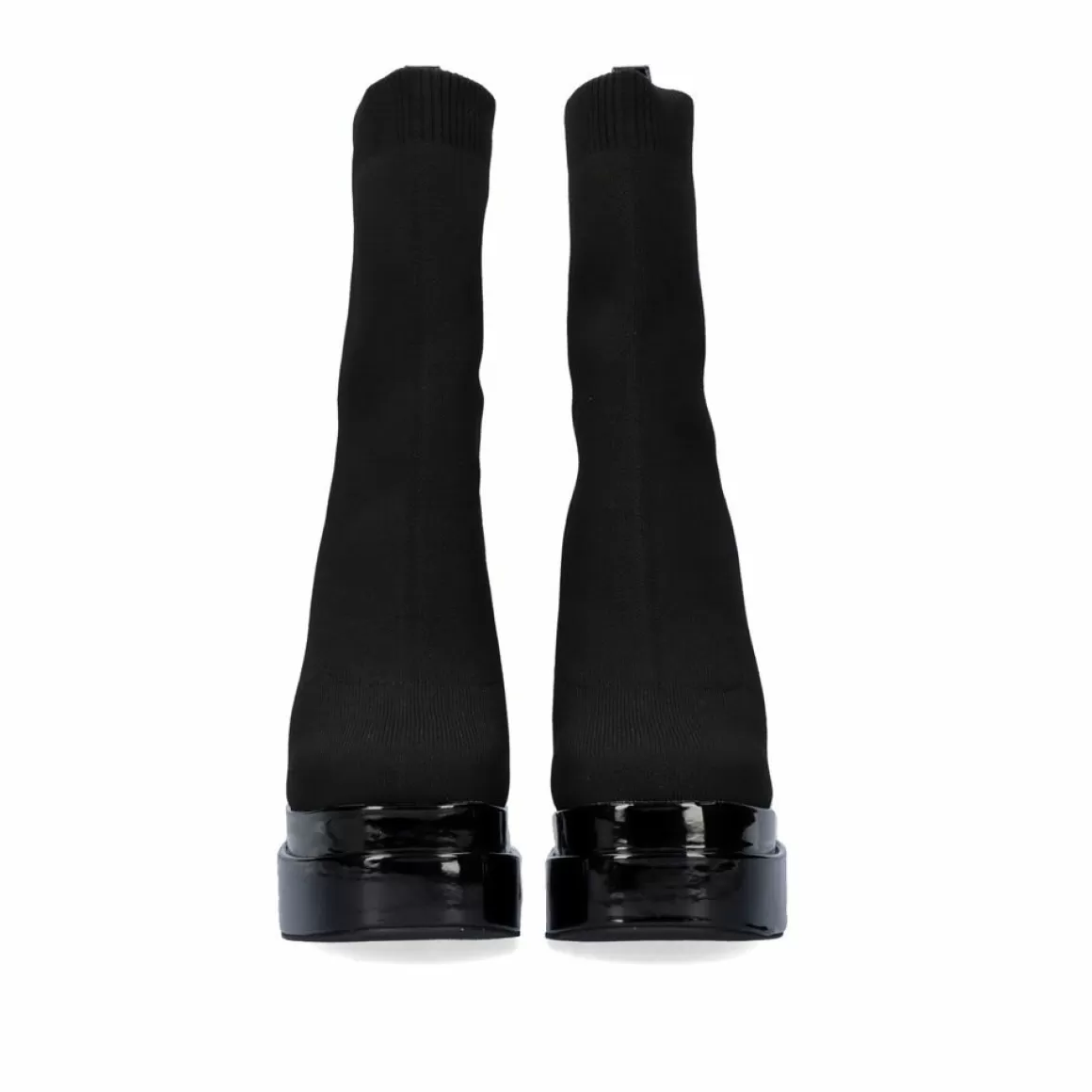 Exe Shoes Botinhas>Salto Esatilo Meia Com Plataforma Dupla T3729-L1561 Em Preto