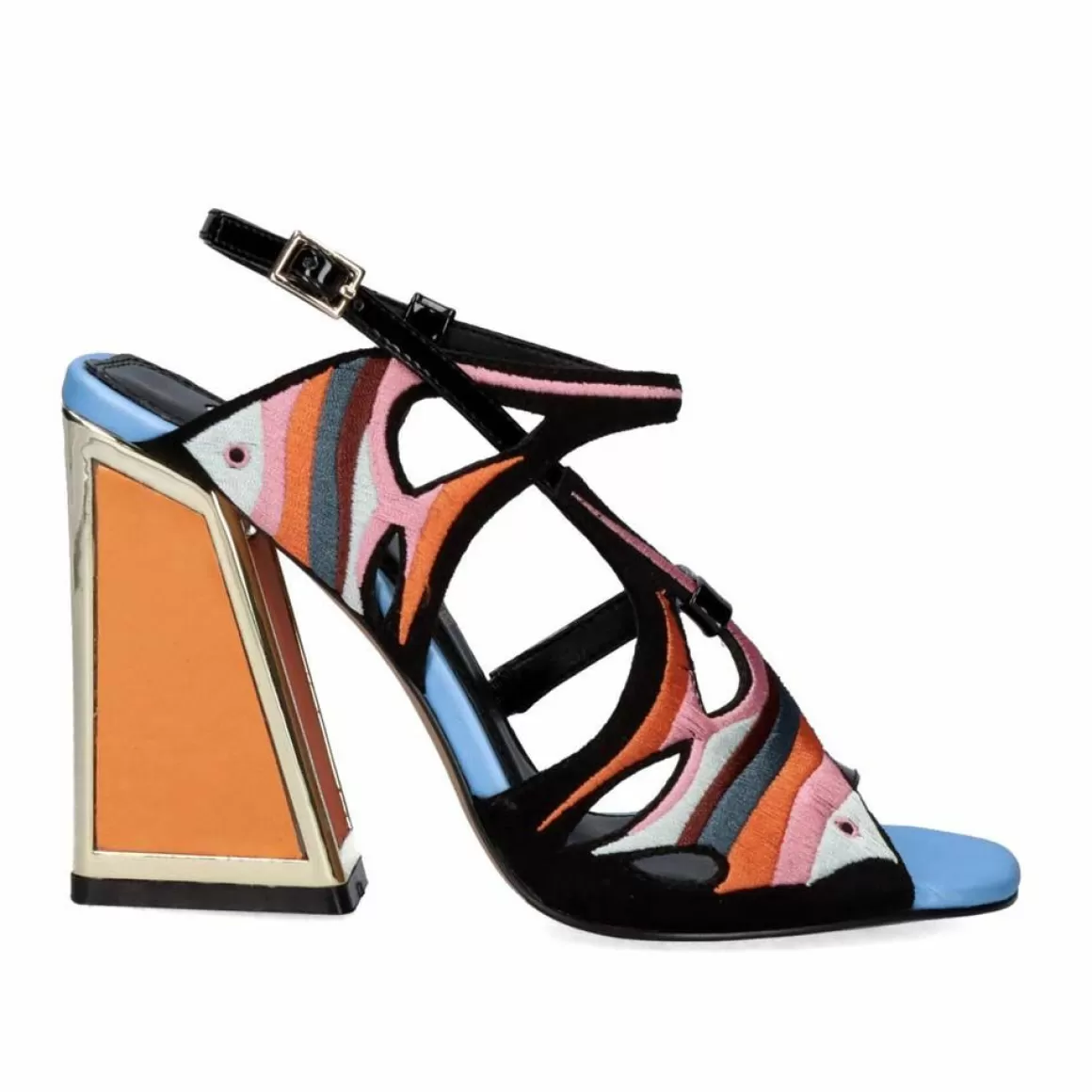 Exe Shoes Sandálias De Salto>Sandalia Calcanhar Dominic-522 Preto
