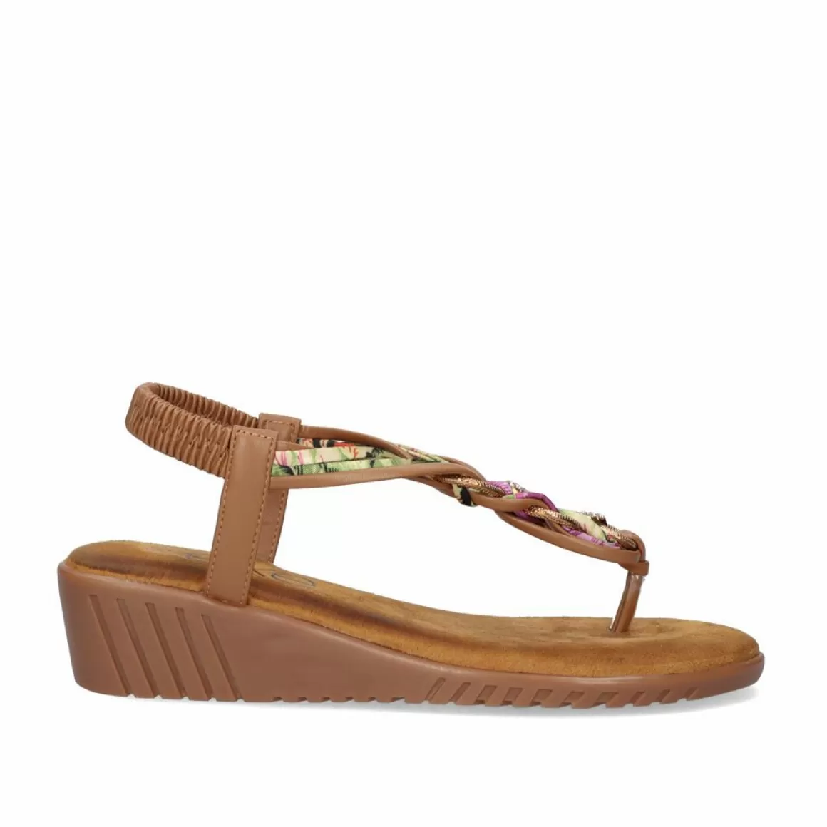 Exe Shoes Cunhas>Sandalia Cunha Exe Confort 721-Ex4 Castanho