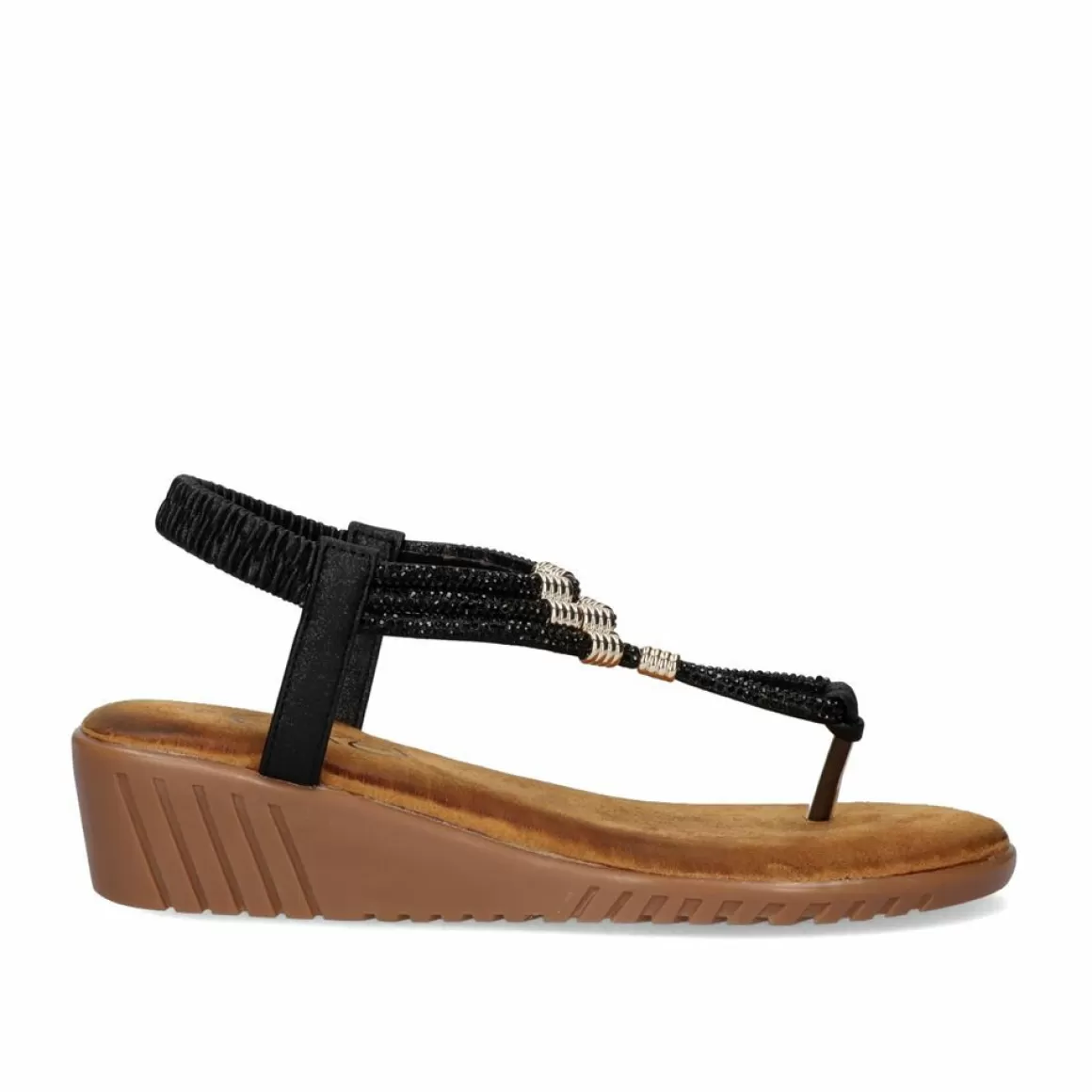 Exe Shoes Cunhas>Sandalia Cunha Exe Confort 721-Jd24 Preto