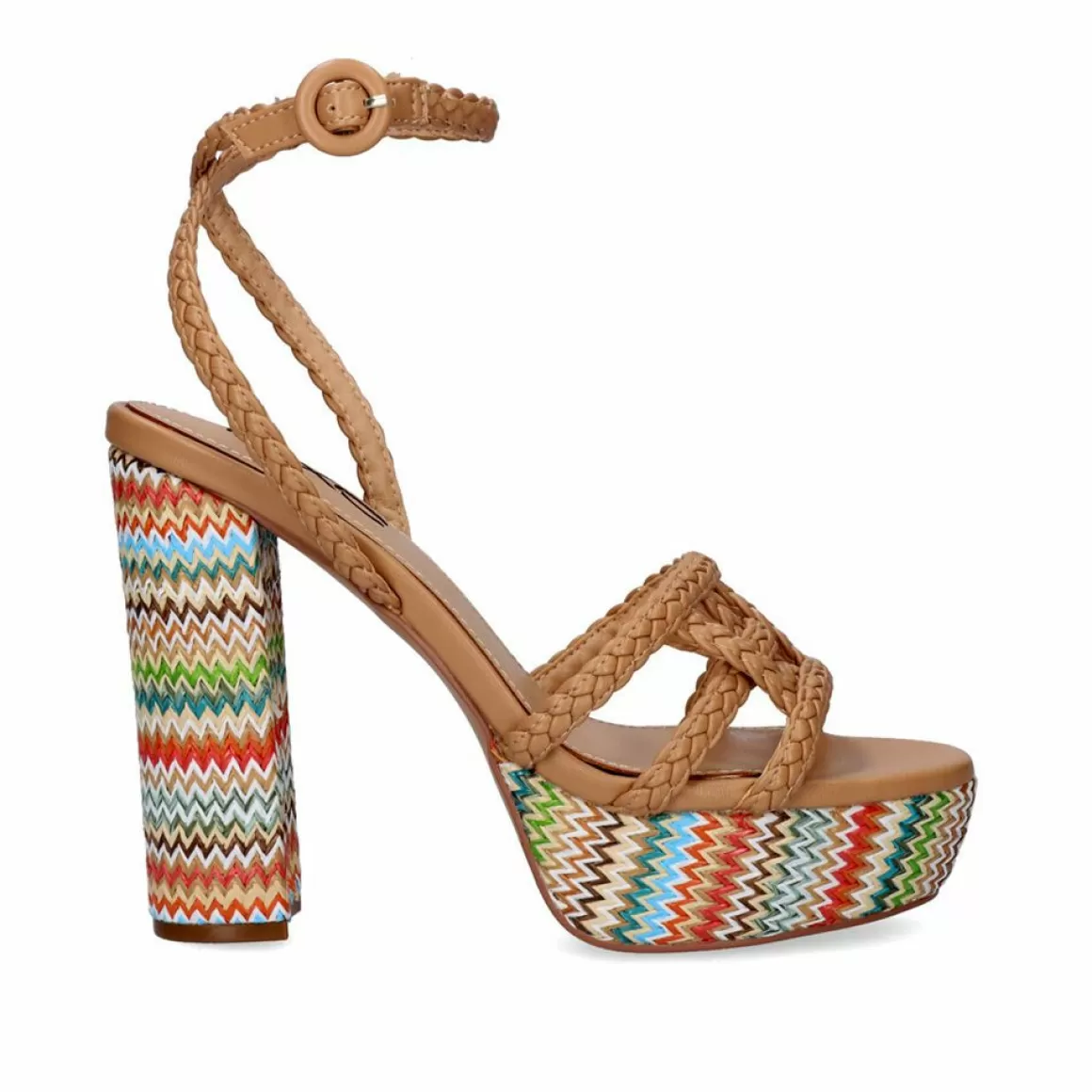 Exe Shoes Sandálias De Salto>Sandalia De Calcanhar Ophelia-510 Bege