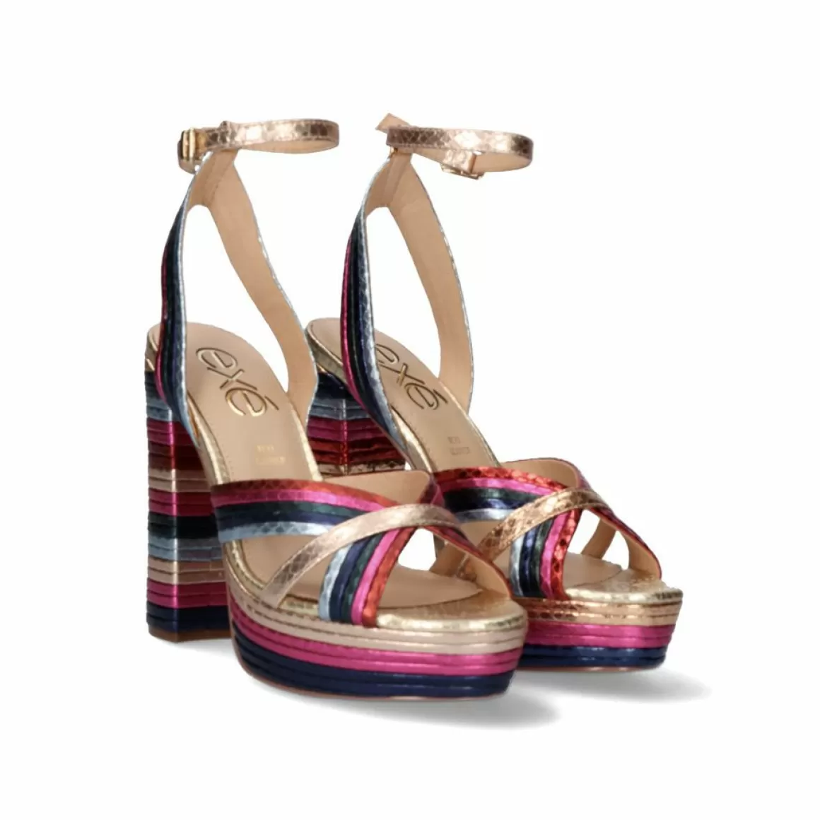 Exe Shoes Sandálias De Salto>Sandalia De Calcanhar Ophelia-832 Multicolor