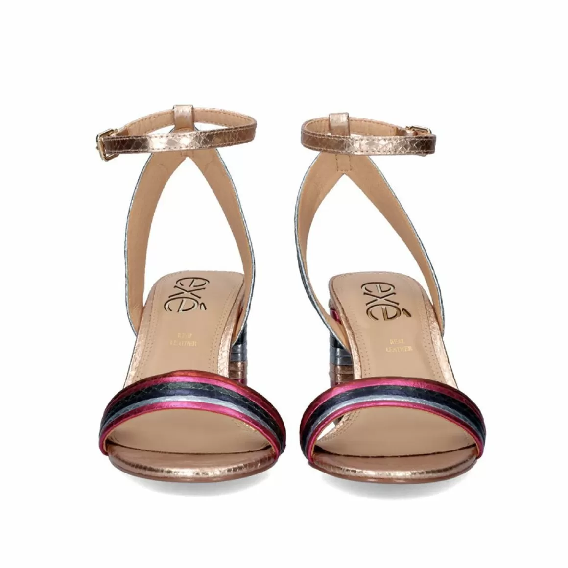 Exe Shoes Sandálias De Salto>Sandalia De Salto Adele-477 Snake Multicolorido