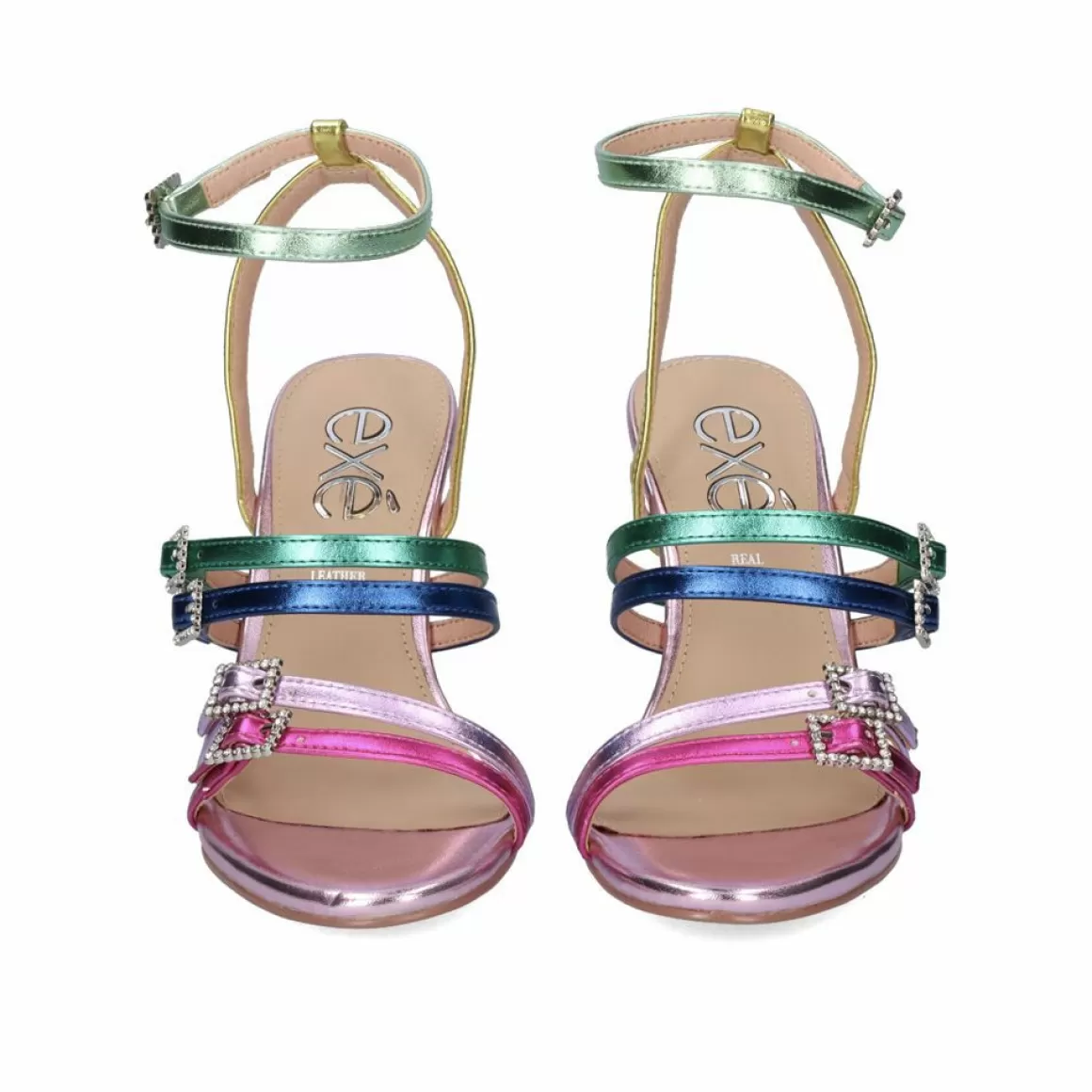 Exe Shoes Sandálias De Salto>Sandalia De Salto Alto Rebeca-313 Multicolor