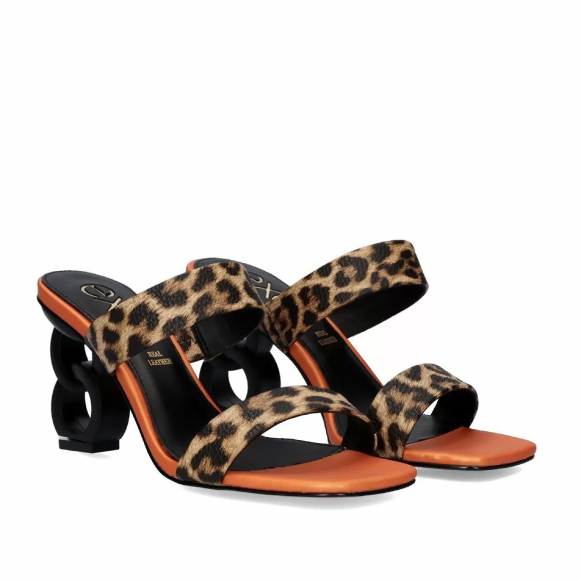 Exe Shoes Sandálias De Salto>Sandalia De Salto Baixo 23V Lilian-162 Leopard