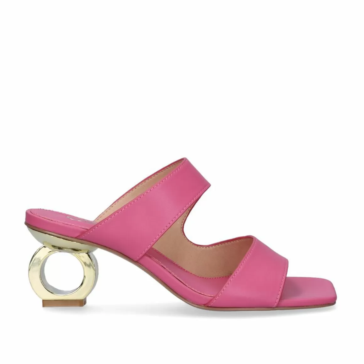 Exe Shoes Sandálias De Salto>Sandalia De Salto Baixo Brenda-105 Rosa