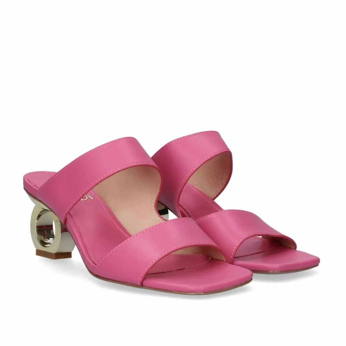 Exe Shoes Sandálias De Salto>Sandalia De Salto Baixo Brenda-105 Rosa