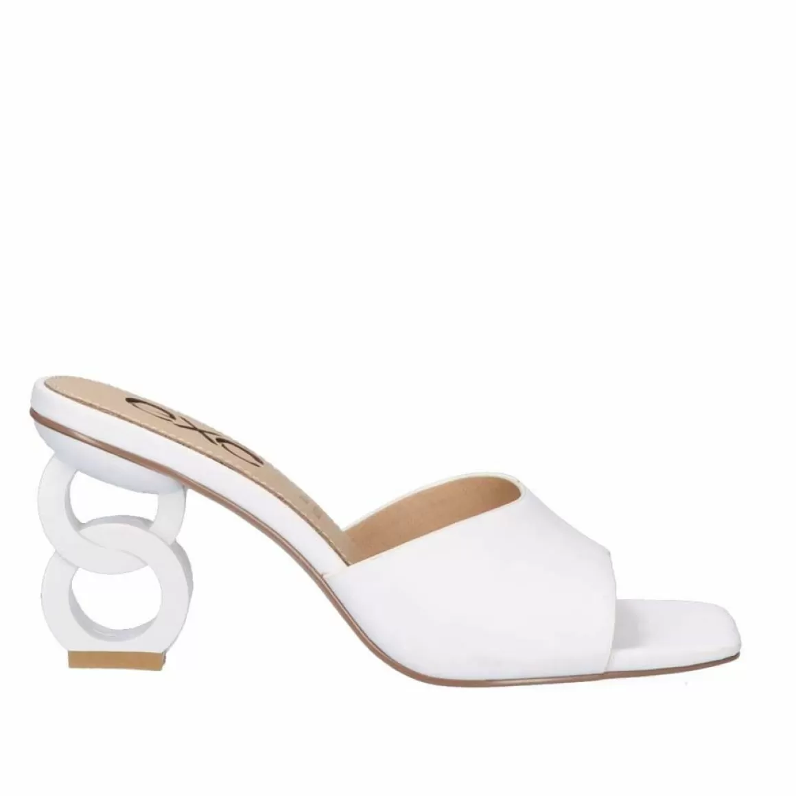 Exe Shoes Sandálias De Salto>Sandalia De Salto Baixo Lilian-160 Branco