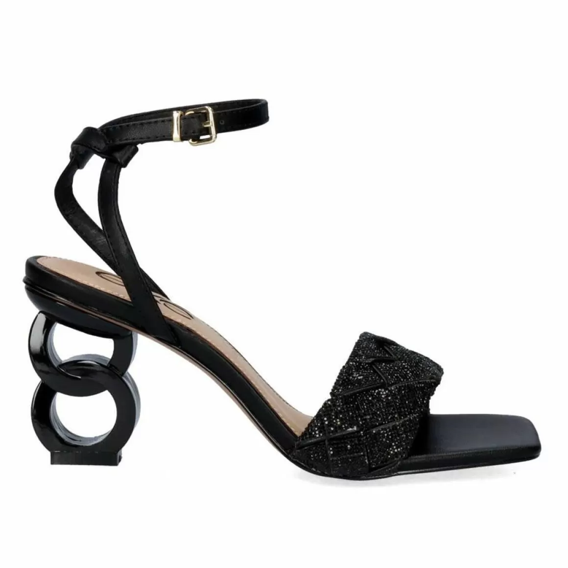 Exe Shoes Sandálias De Salto>Sandalia De Salto Baixo Lilian-180 Preto