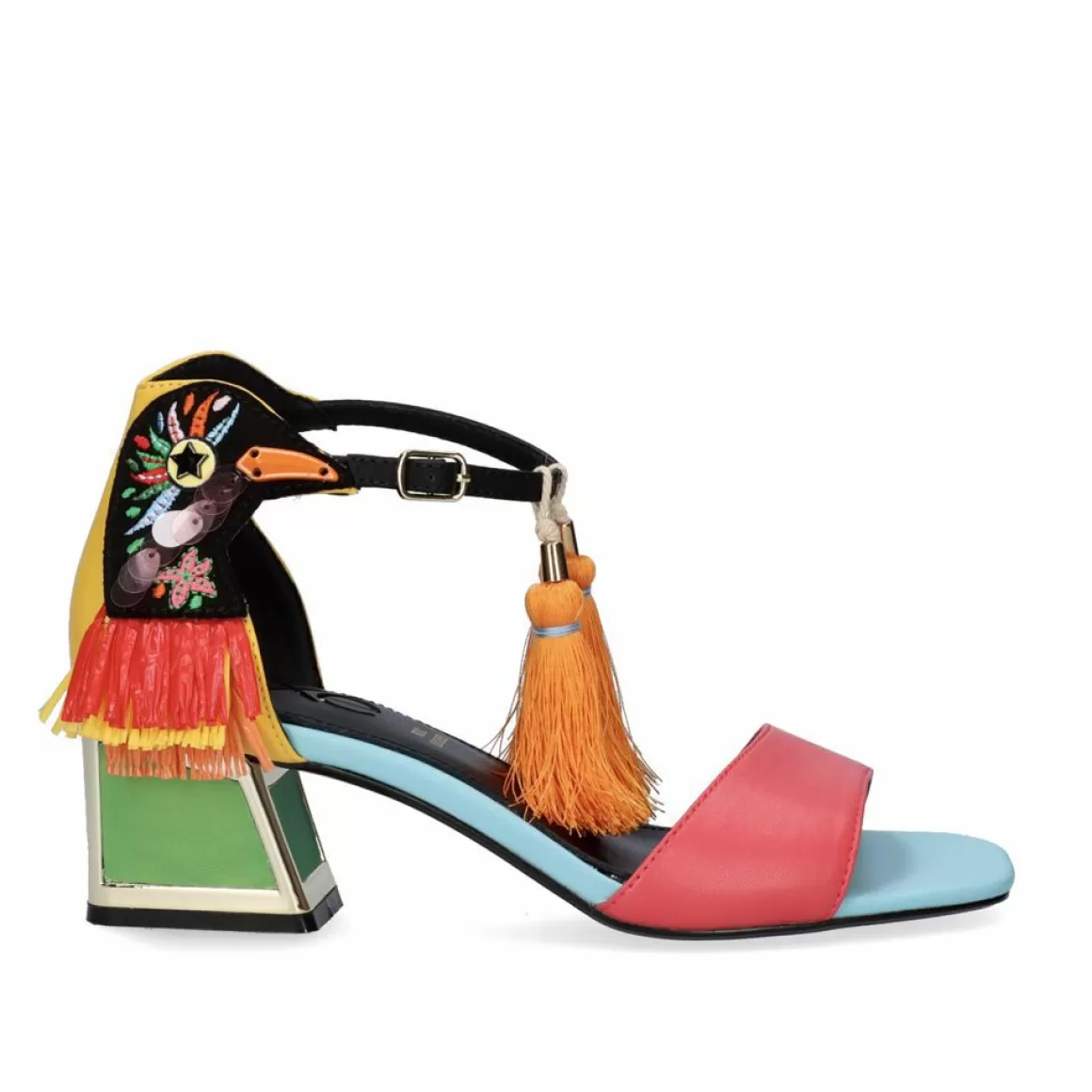 Exe Shoes Sandálias De Salto>Sandalia De Salto Baixo Luisa-277 Amarelo