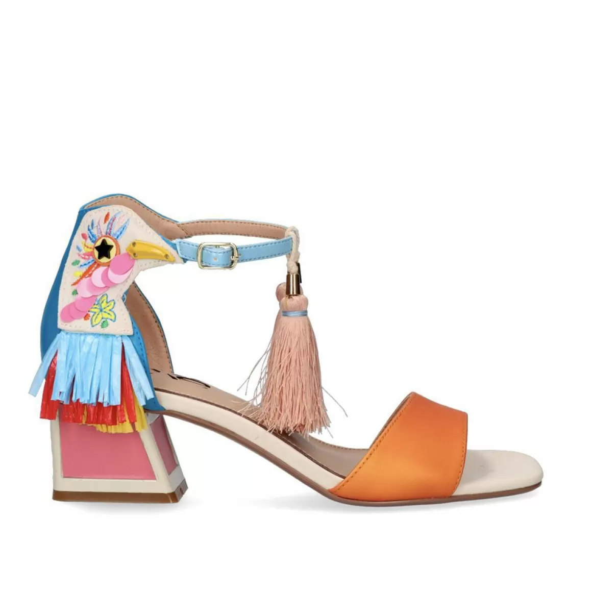 Exe Shoes Sandálias De Salto>Sandalia De Salto Baixo Luisa-277 Aqua