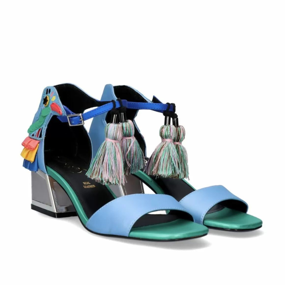 Exe Shoes Sandálias De Salto>Sandalia De Salto Baixo Luisa-310 Aqua