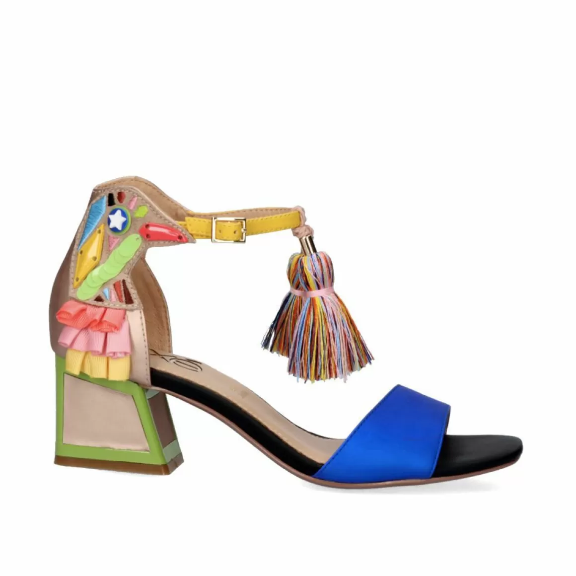 Exe Shoes Sandálias De Salto>Sandalia De Salto Baixo Luisa-310 Azul
