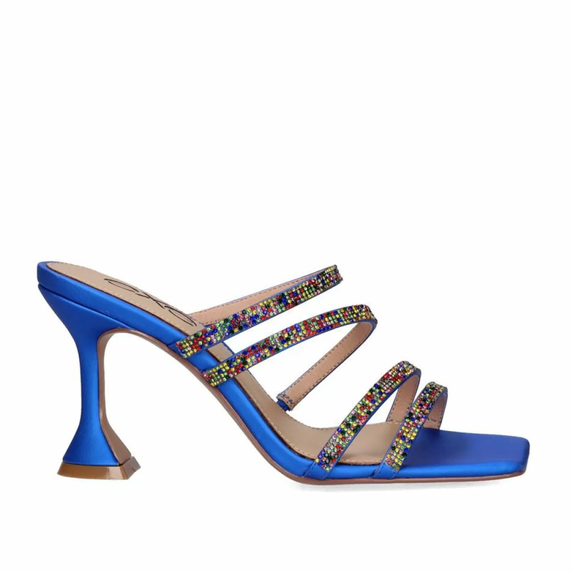Exe Shoes Sandálias De Salto>Sandalia De Salto Bianca-759 Strass Azul Multicolor