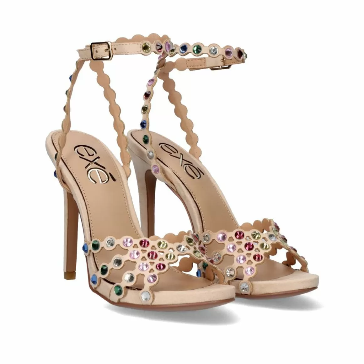 Exe Shoes Sandálias De Salto>Sandalia De Salto Com Pulseira Multicolor Silvia-623
