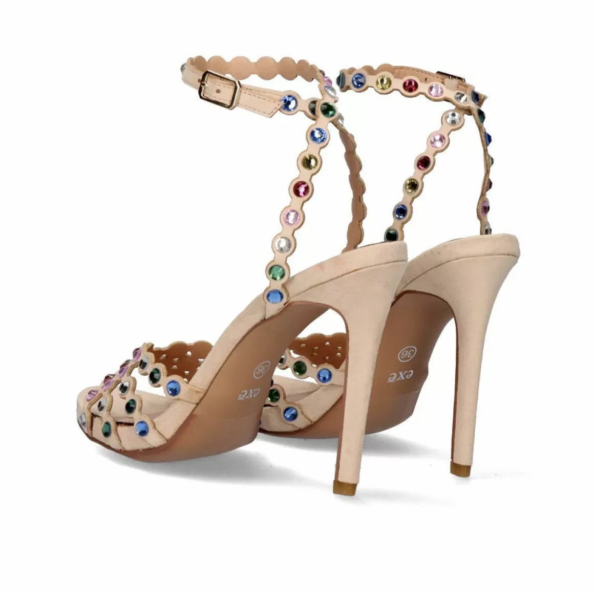 Exe Shoes Sandálias De Salto>Sandalia De Salto Com Pulseira Multicolor Silvia-623