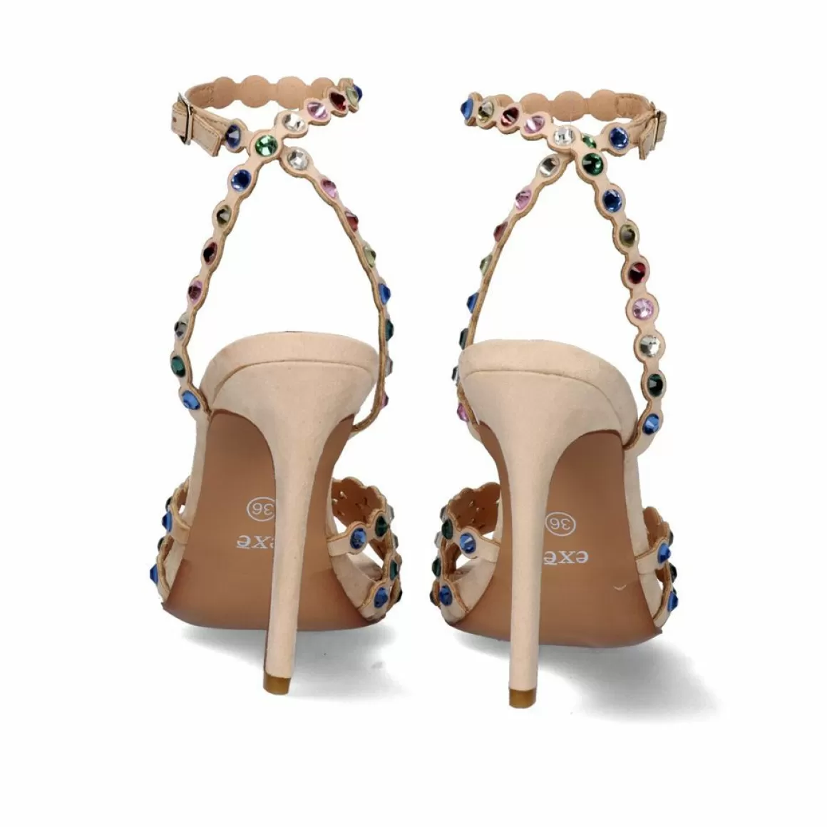 Exe Shoes Sandálias De Salto>Sandalia De Salto Com Pulseira Multicolor Silvia-623