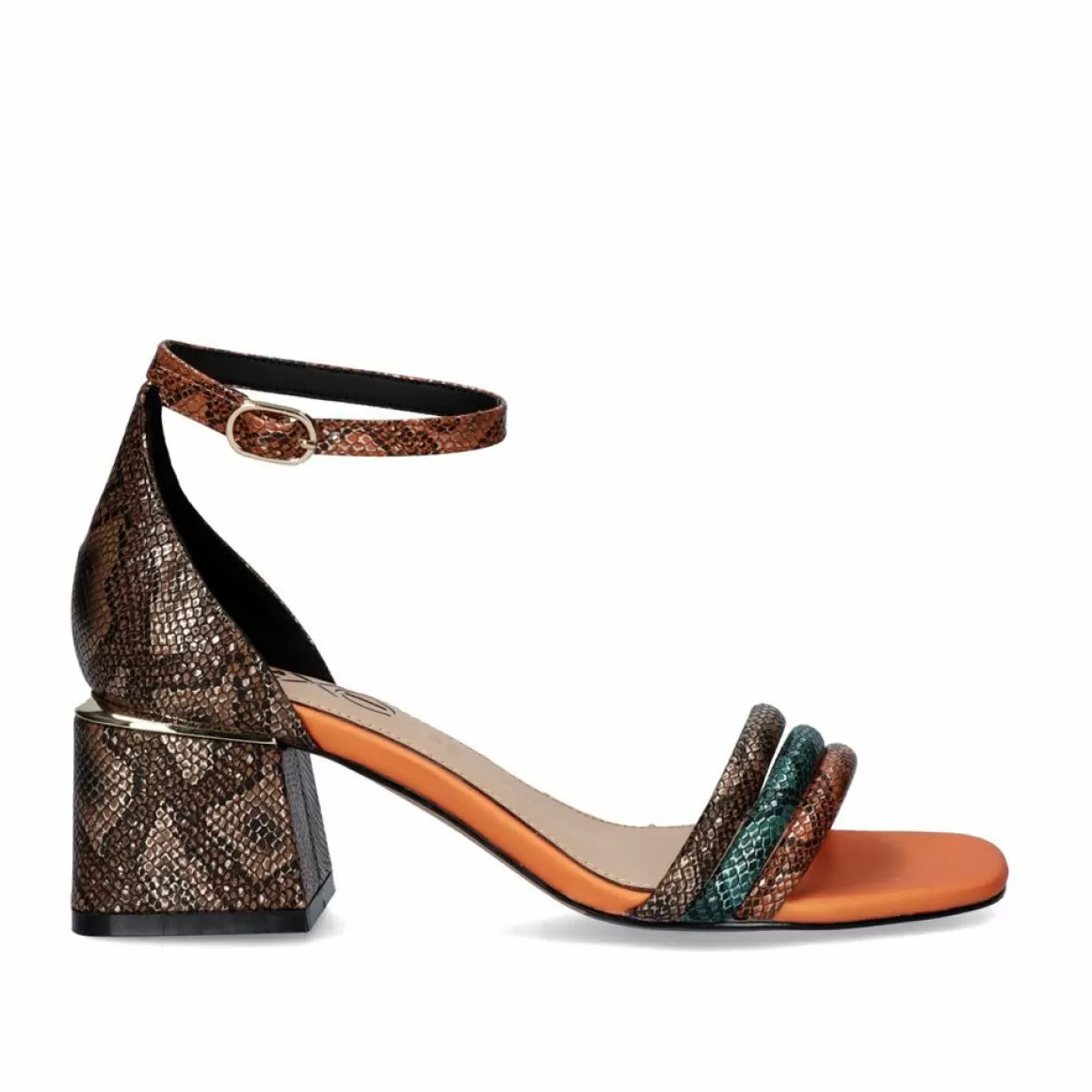 Exe Shoes Sandálias De Salto>Sandalia De Salto Exe Carmen-145 Cobra Multicolor