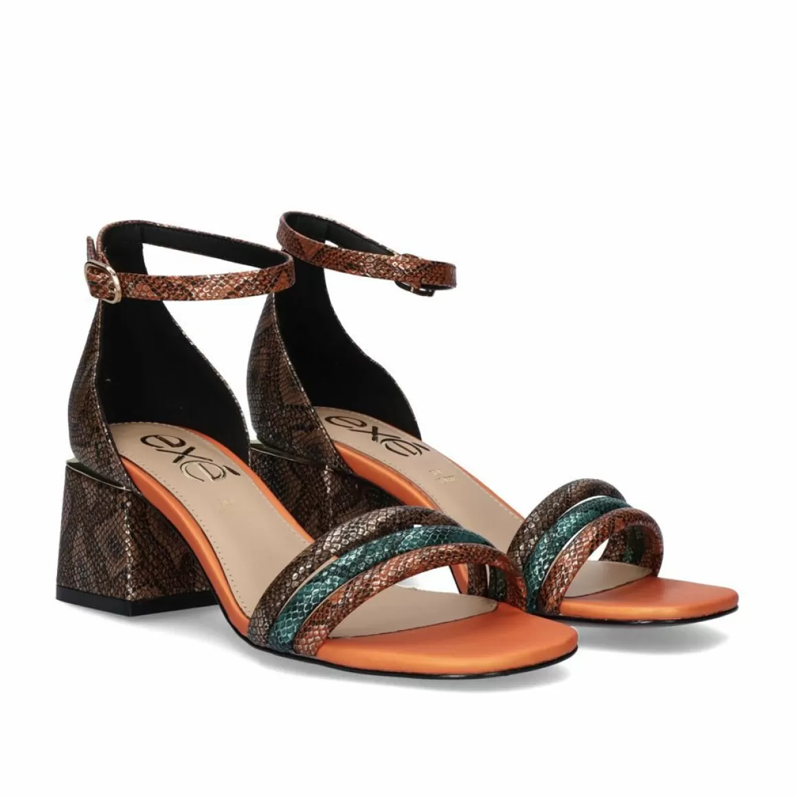 Exe Shoes Sandálias De Salto>Sandalia De Salto Exe Carmen-145 Cobra Multicolor