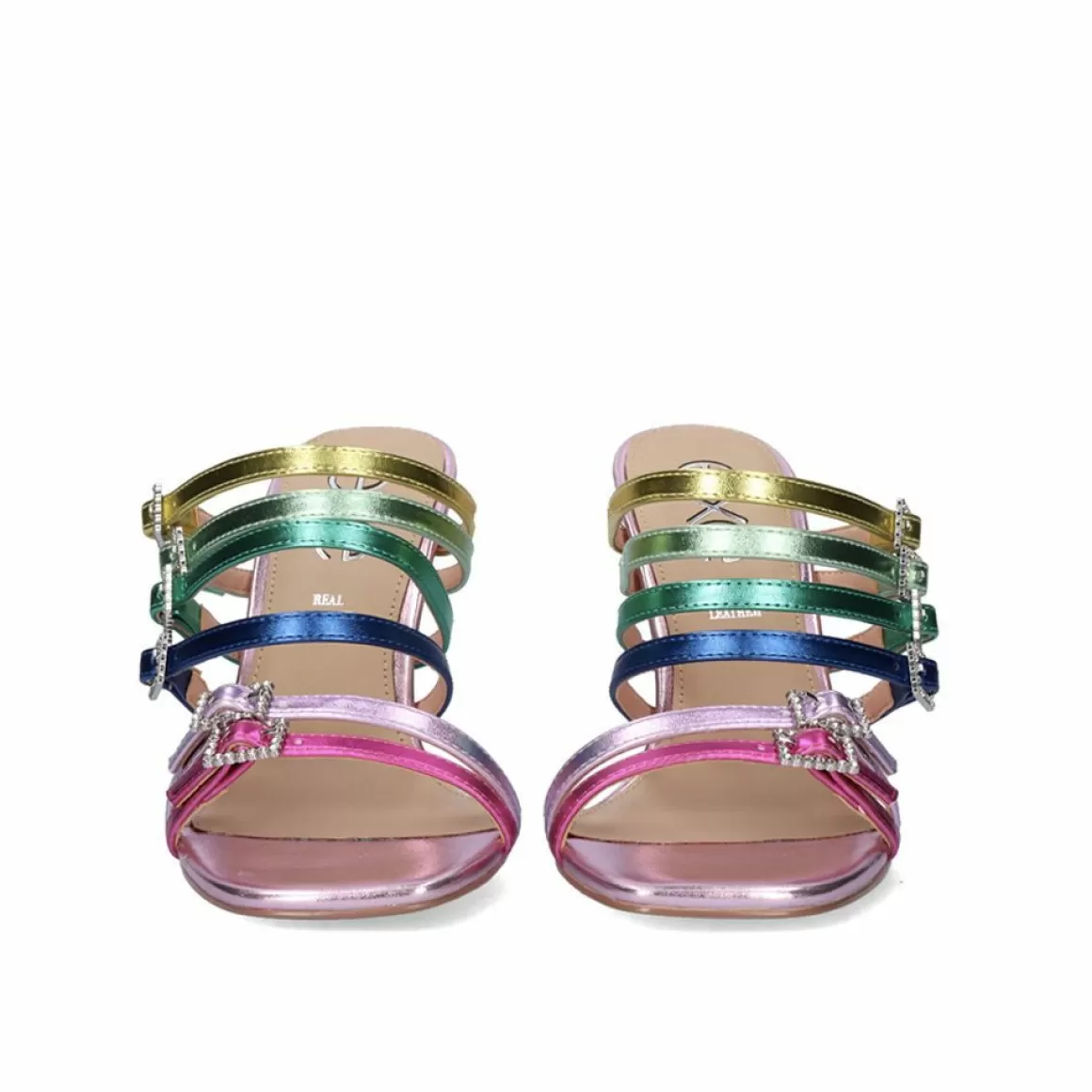 Exe Shoes Sandálias>Sandalia De Salto Exe Victoria -343 Metalic Multicolor