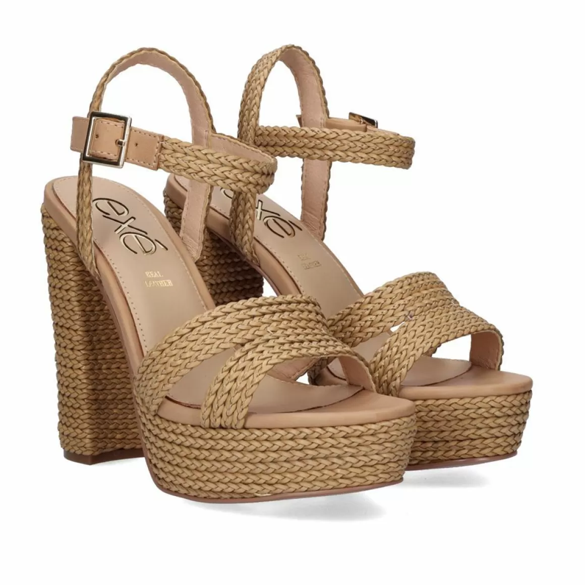 Exe Shoes Sandálias De Salto>Sandalia De Salto Novo Ophelia-331 Camel