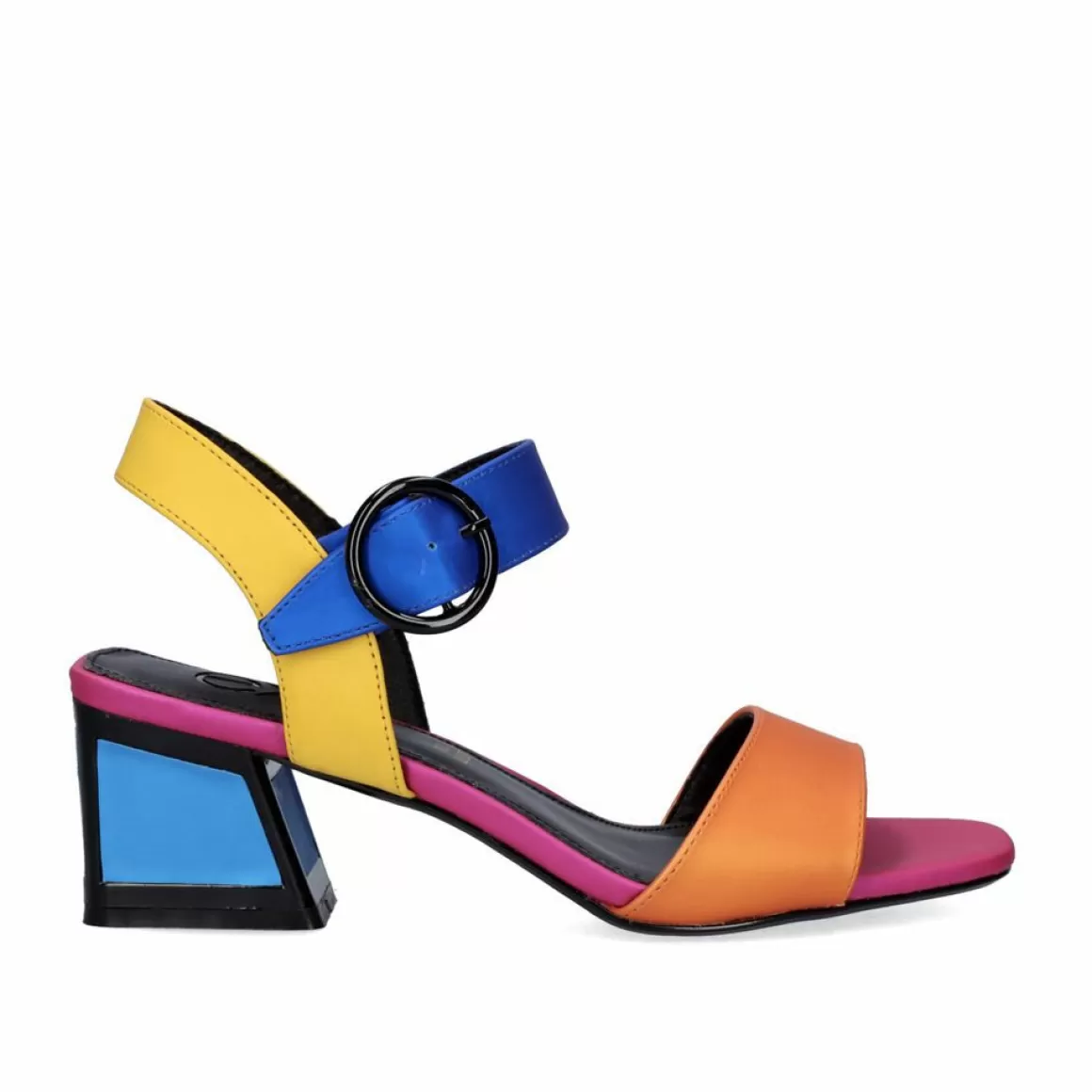 Exe Shoes Sandálias De Salto>Sandalia De Salto Quadrado Luisa-515 Laranja